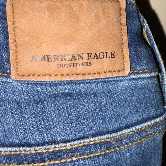 American Eagle Skinny Kick Jeans – Size 12 X-Long – Super Stretch Denim